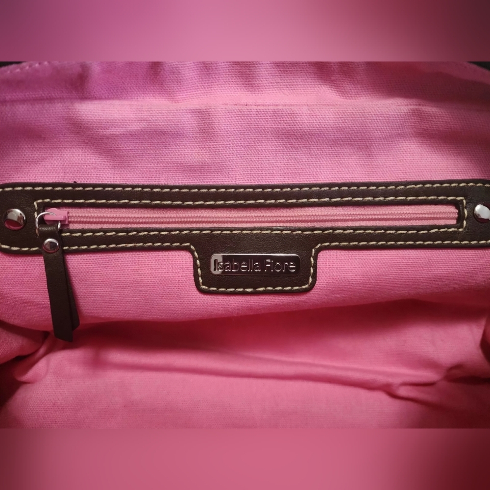 Isabella Fiore Floral With Sequined Accent Shoulder Bag - Picture 7 of 8